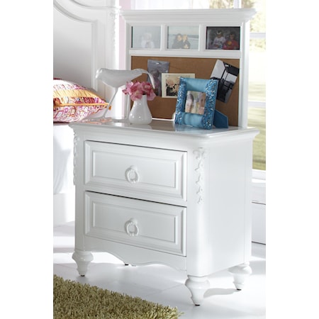 Nightstand with Back Panel
