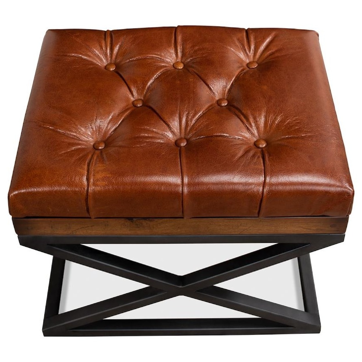 Sarreid Ltd Benches, Stools and Ottomans Leather Cushion Bench
