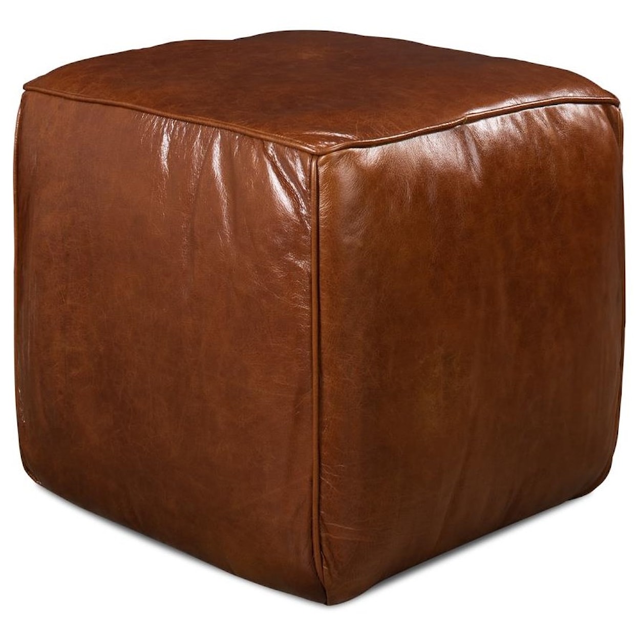 Sarreid Ltd Benches, Stools and Ottomans Leather Sitting Cube