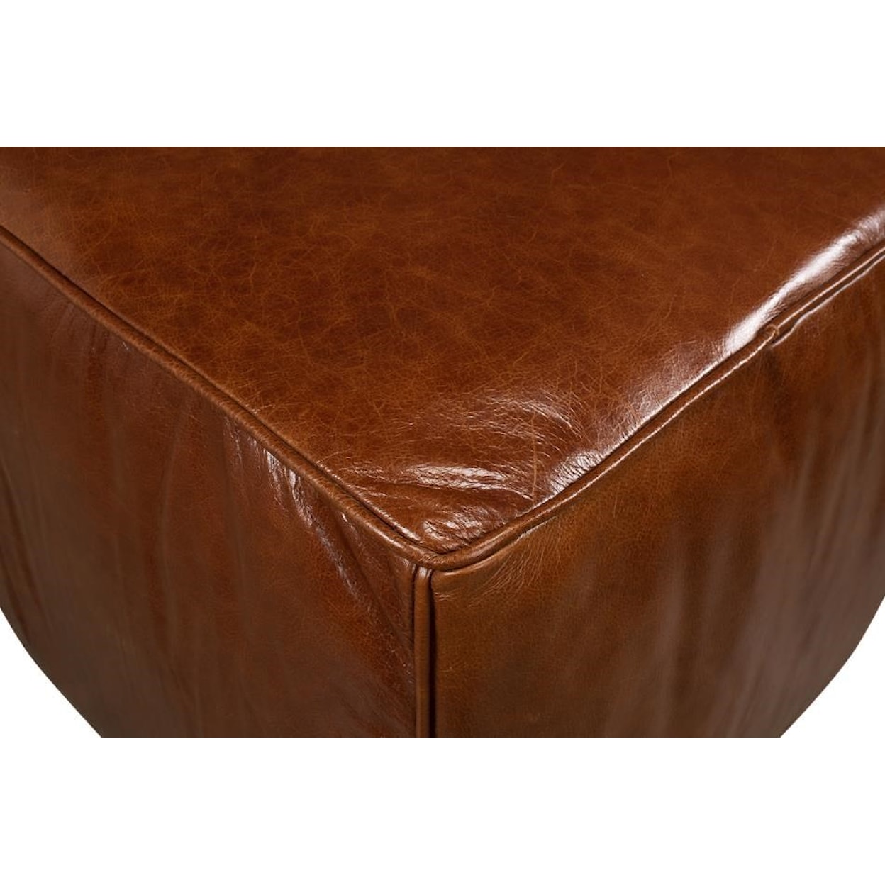 Sarreid Ltd Benches, Stools and Ottomans Leather Sitting Cube