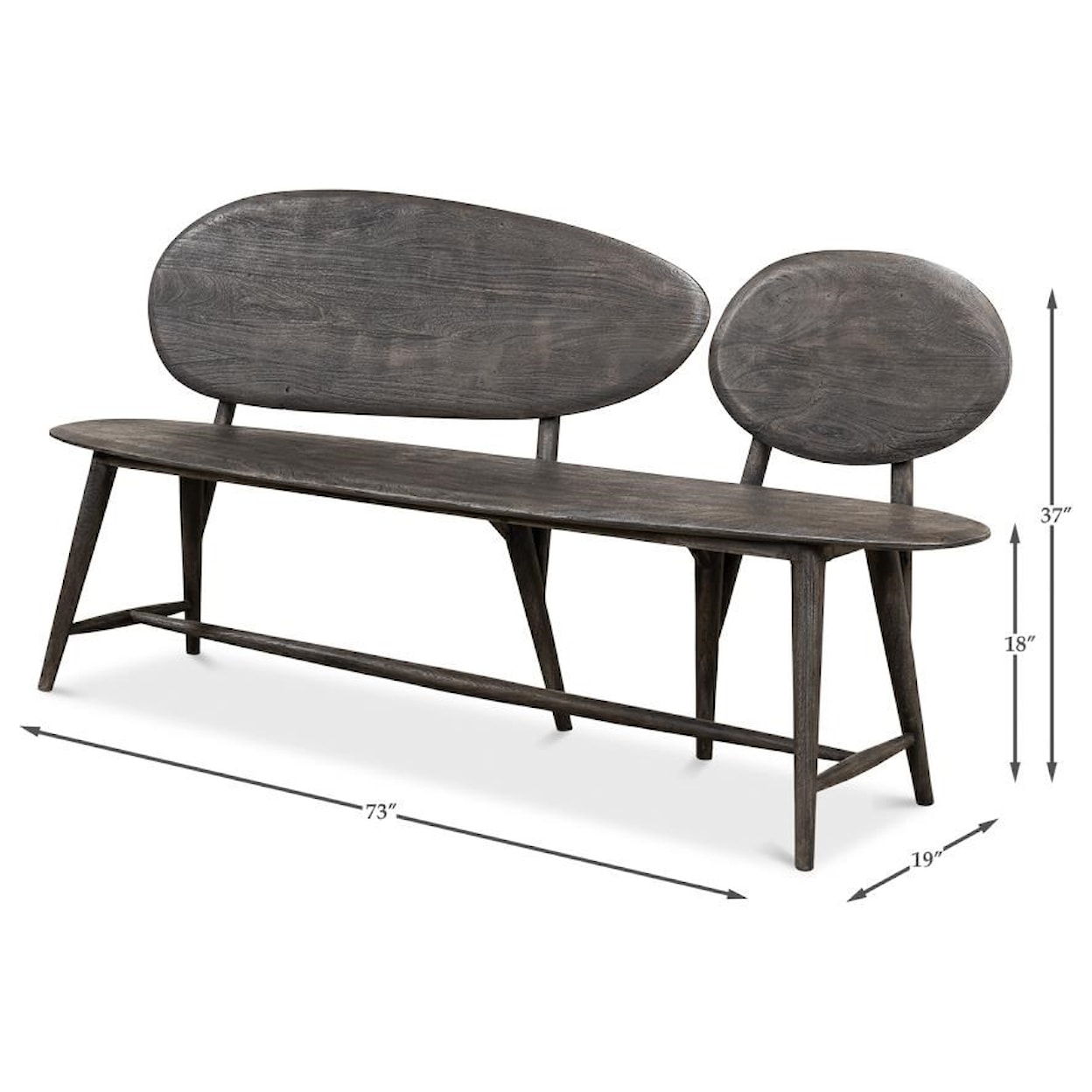 Sarreid Ltd Benches, Stools and Ottomans Pebble Bench