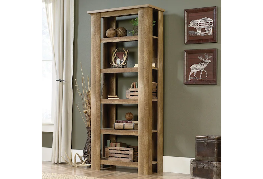 Boone Mountain 5-Shelf Bookcase by Sauder at Westrich Furniture & Appliances