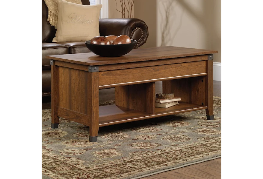Carson Forge Lift-Top Coffee Table by Sauder at Westrich Furniture & Appliances