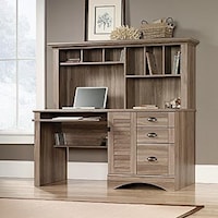 Cottage 3-Drawer Office Computer Desk with Hutch