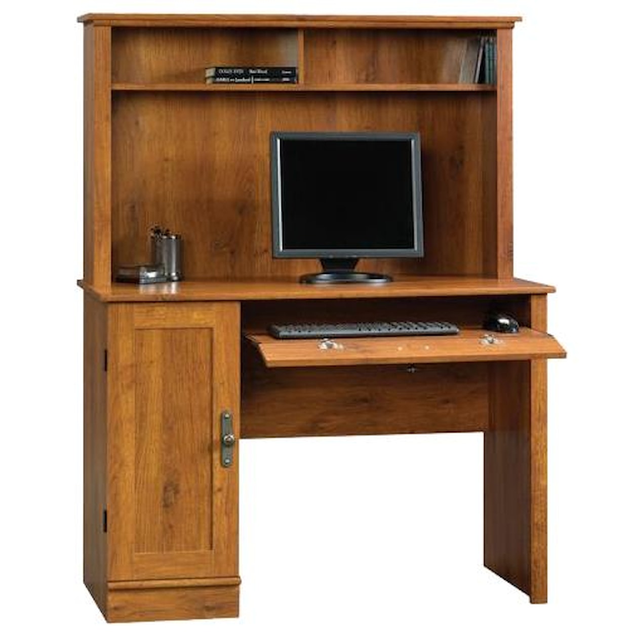 Sauder Harvest Mill Computer Desk With Hutch