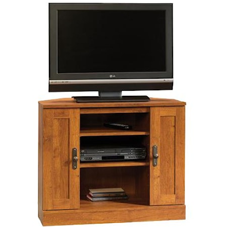 2 Door Corner Entertainment Stand