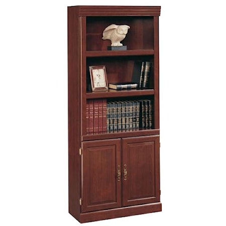 Traditional 2-Shelf 2-Door Bookcase