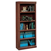 Traditional 4-Shelf Library Bookcase
