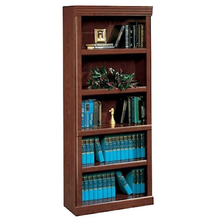 Traditional 4-Shelf Library Bookcase