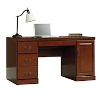 Traditional Classic Cherry Computer Credenza