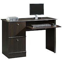 Casual Computer Desk with Keyboard Tray