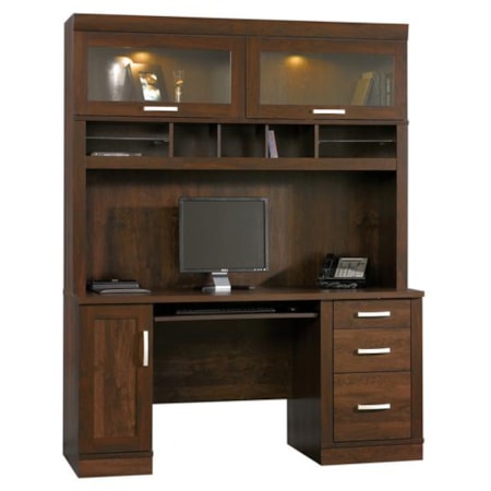 Computer Desk with Hutch