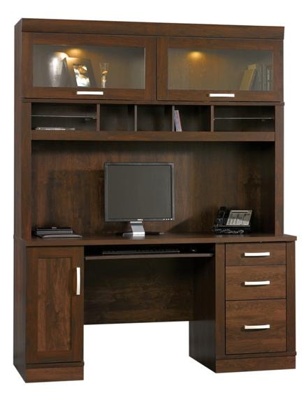 Contemporary Computer Desk with Hutch