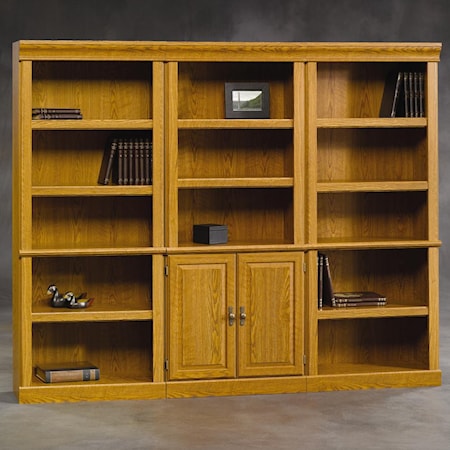 3 Pc. Library Bookcase Wall