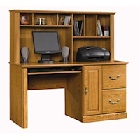 Single Pedestal Desk & Hutch