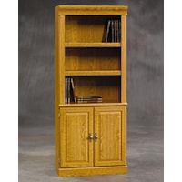 Bookcase with Open Top and Doors on the Bottom