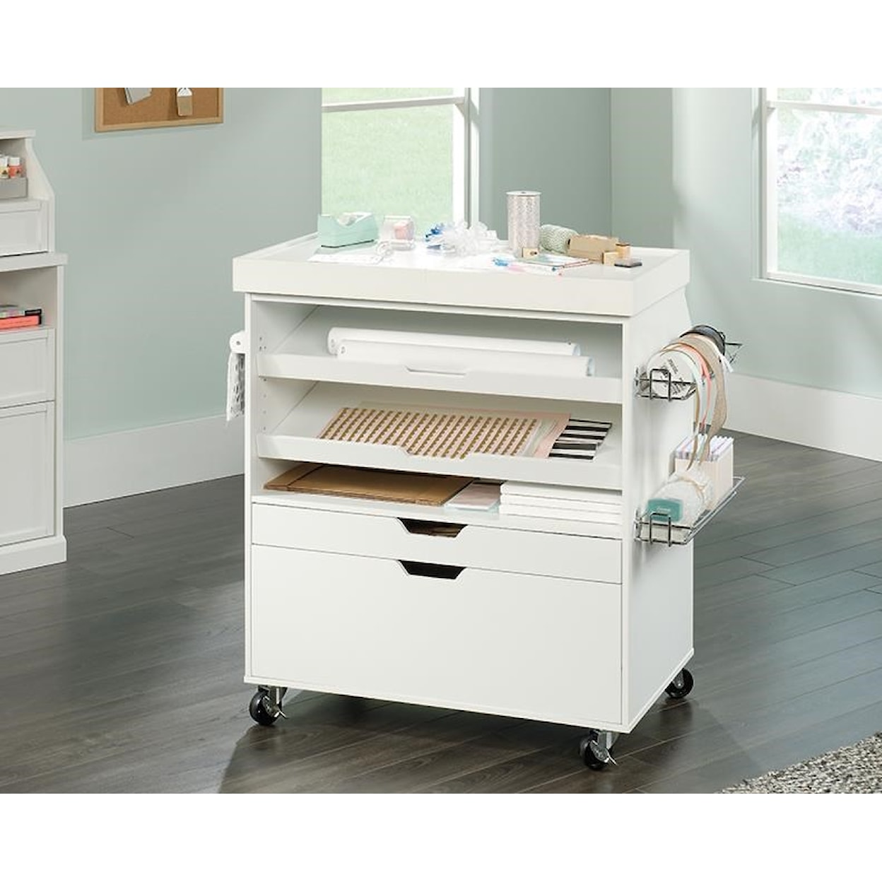 Sauder Craft Pro Series Craft Cart