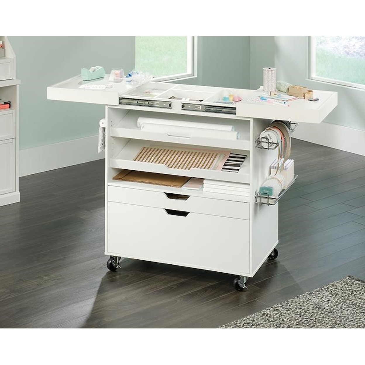 Sauder Craft Pro Series Craft Cart