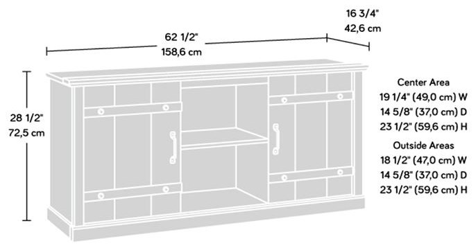 Sauder Sauder Select Traditional TV Credenza