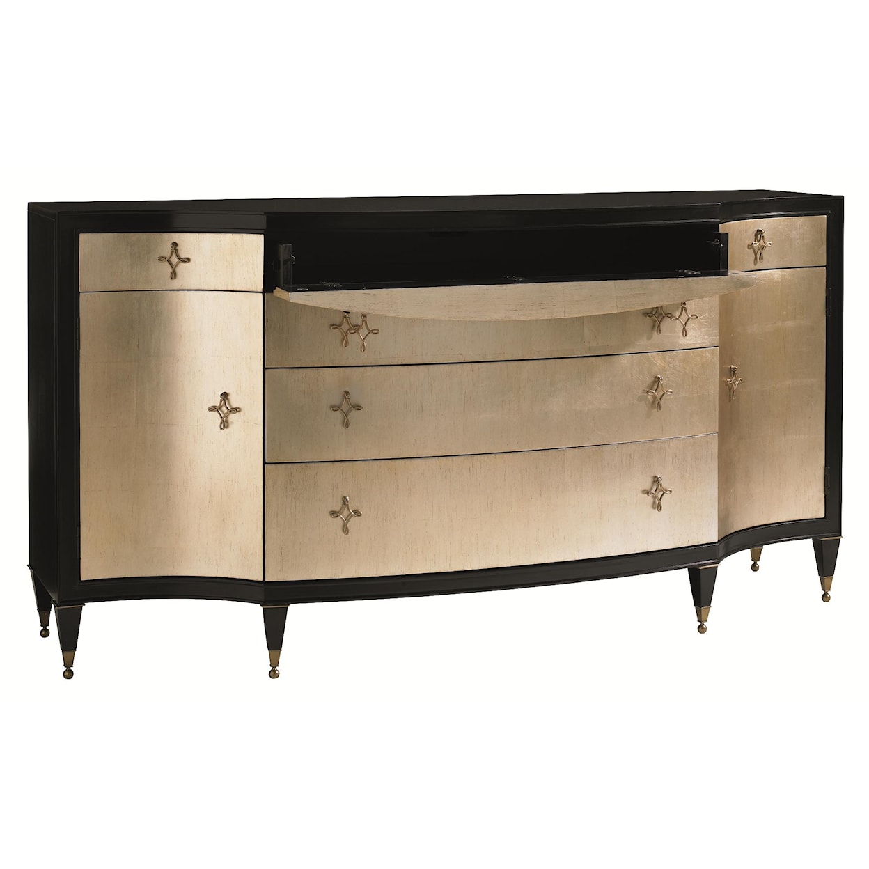 Caracole Classic Contemporary Opposites Attract Cabinet with Doors