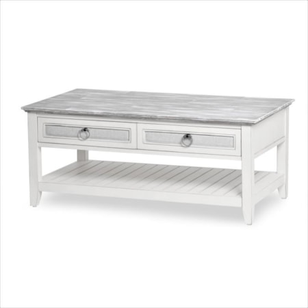 Captiva Island Grey Wash Coffee Table