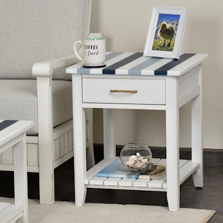 TRICOLOR End Table