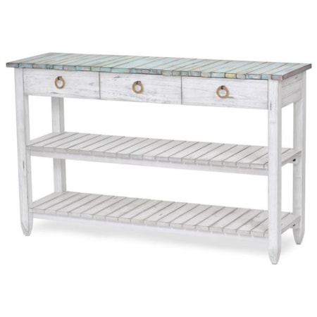 Picket Fence Entertainment Center – Bleu