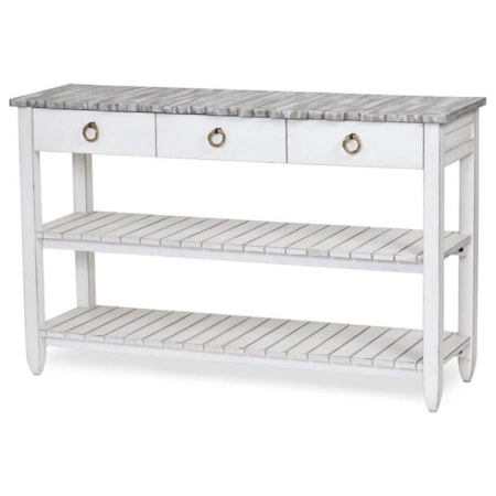 Picket Fence Entertainment Center – Grey