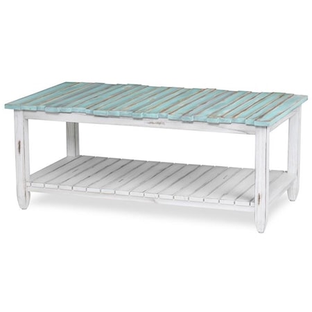 Blue Picket Fence Coffee Table