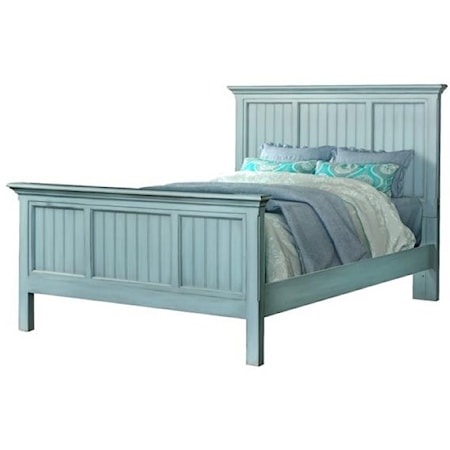 Monaco Bleu Queen Panel Bed