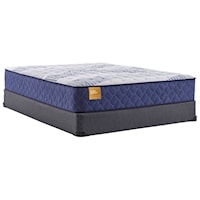 Split Cal King 12 1/2" Cushion Firm Tight Top Mattress and Low Profile Base 5" Height