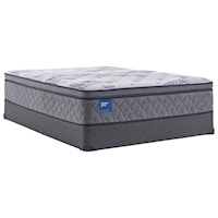 Cal King 14" Plush Pillow Top Mattress and Standard Base 9" Height