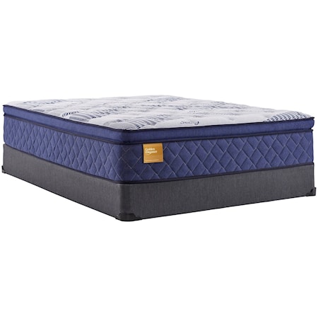 King 14" Plush Pillow Top Mattress and Standard Base 9" Height