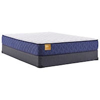 Cal King 10 1/2" Cushion Firm Tight Top Mattress and 9" High Profile Foundation