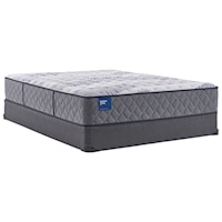 Full 12 1/2" Cushion Firm Encased Coil Mattress and 9" High Profile Foundation