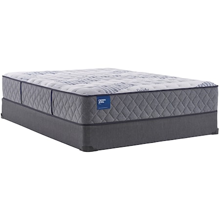King 12 1/2" Plush Encased Coil Mattress and 9" High Profile Foundation