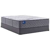 Cal King 15 1/2" Tight Top Individually Wrapped Coil Mattress and 9" High Profile Foundation