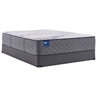Twin 15 1/2" Tight Top Individually Wrapped Coil Mattress and 5" Low Profile Foundation