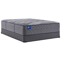 Cal King 15 1/2" Plush Hybrid Tight Top Mattress and 5" Low Profile Foundation