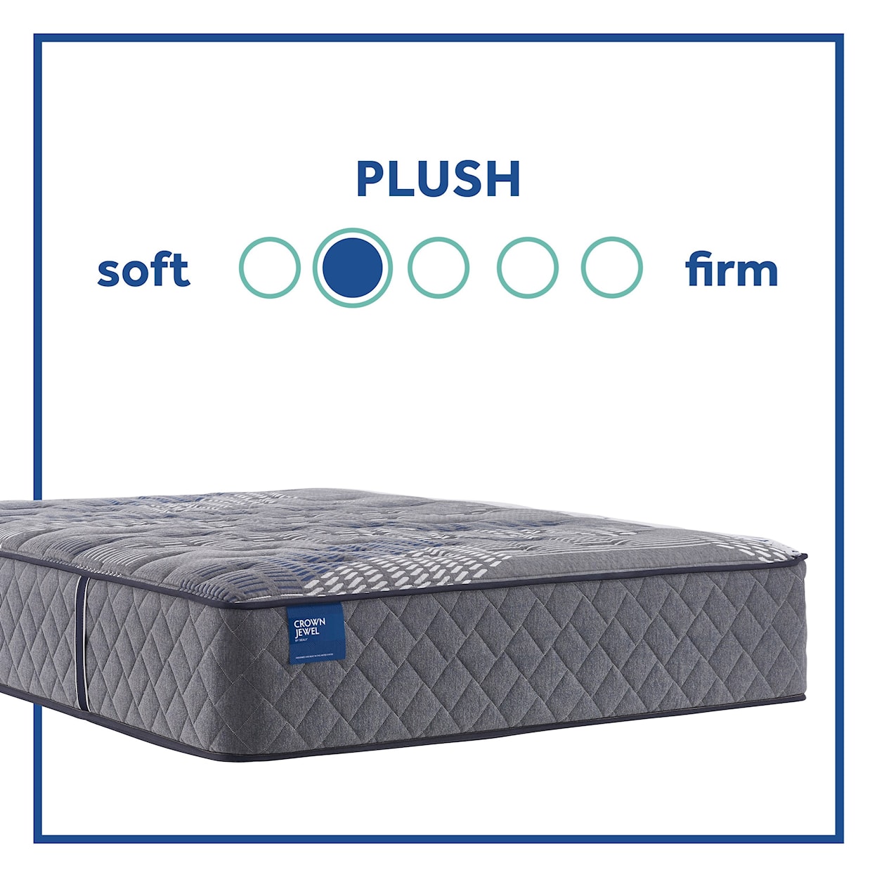 Sealy Crown Estate Plush Hybrid TT B8 Twin 15 1/2" Plush Hybrid Mattress