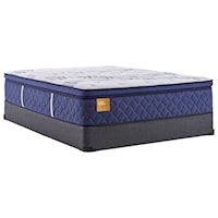 Split Cal King 15" Plush PT Encased Coil Mattress and 9" High Profile Foundation