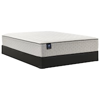 Twin Extra Long 12" Medium Faux Euro Top Mattress and Standard Base 9" Height