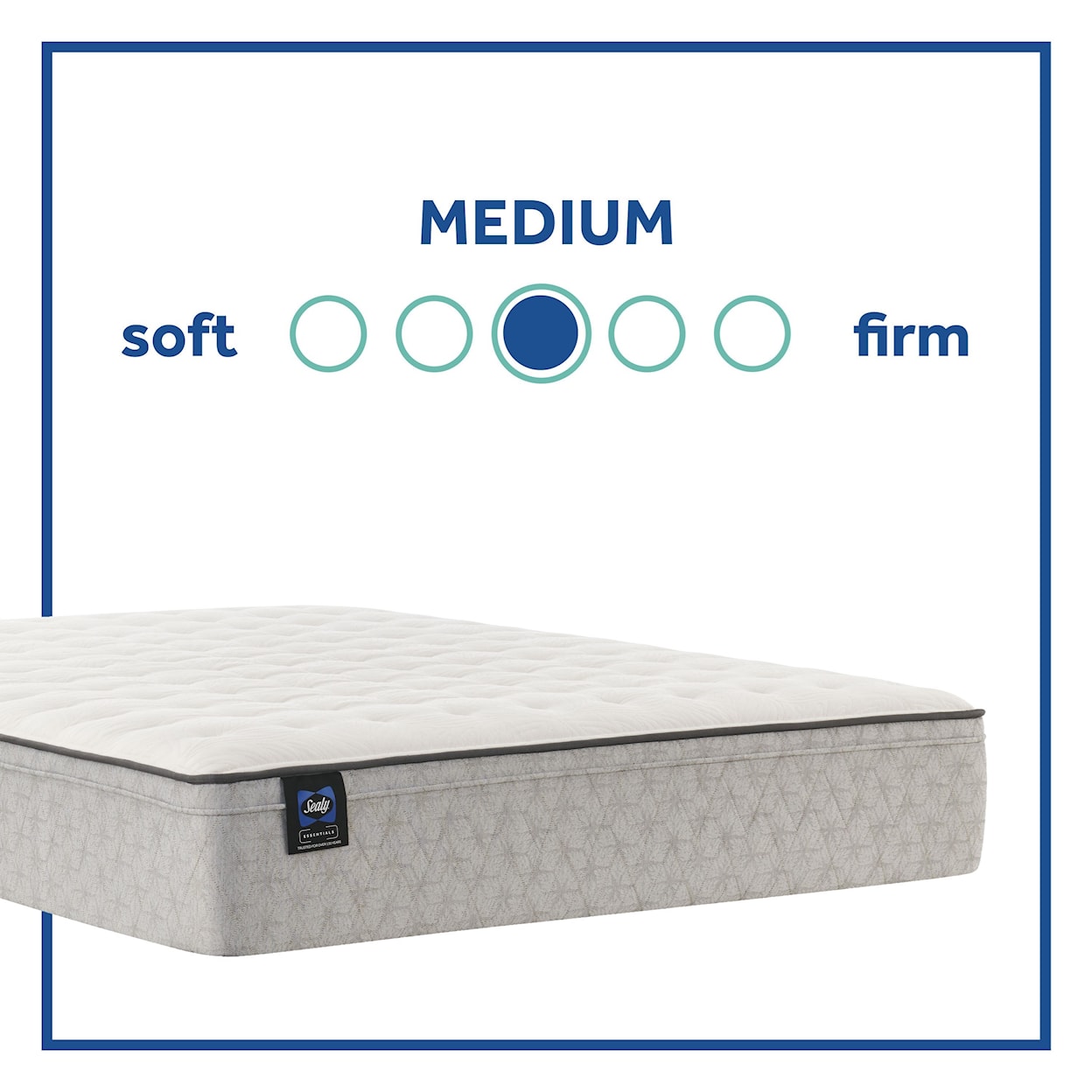 Sealy Wintergreen Queen 12" Medium FXET Mattress Set