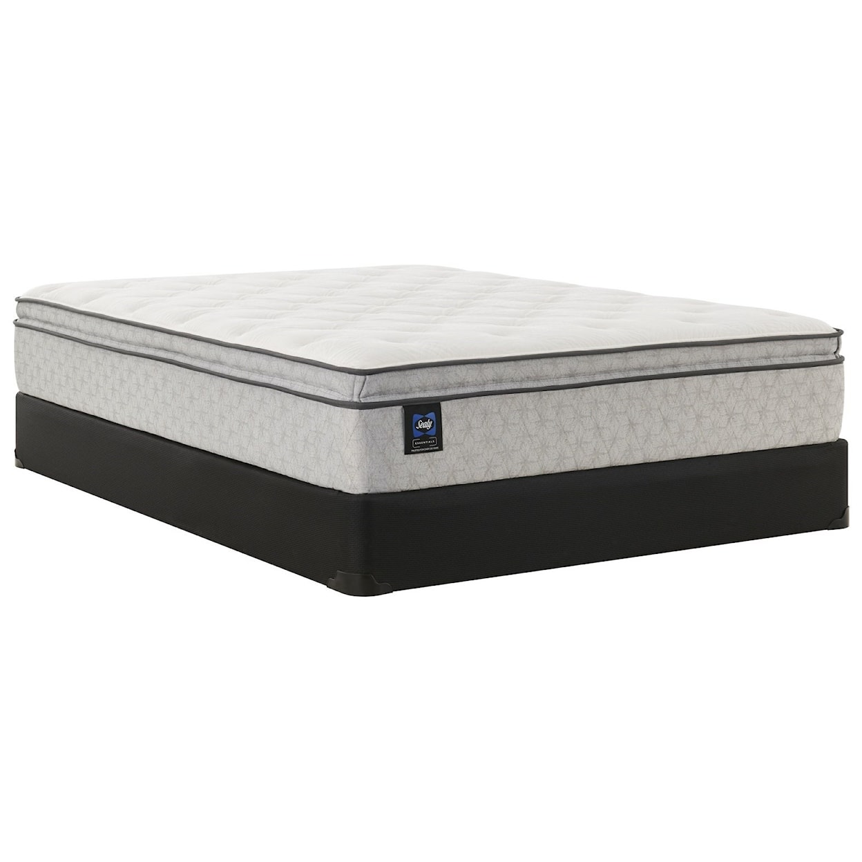 Sealy ESS7 Essentials Innerspring Soft EPT Queen 13" Soft Euro Pillow Top Mattress Set