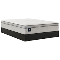 King 13" Soft Euro Pillow Top Mattress and Low Profile Base 5" Height