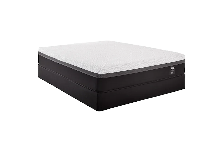 Essentials Z5 Trust II Twin Hybrid Mattress Set by Sealy at Lagniappe Home Store