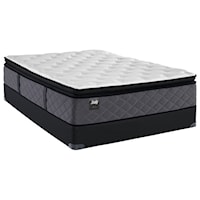 Twin Extra Long 15" Plush Euro Pillow Top Pocketed Coil Mattress and StableSupport Foundation