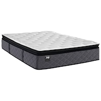 King 15" Plush Euro Pillow Top Encased Coil Mattress and Ease 3.0 Adjustable Base