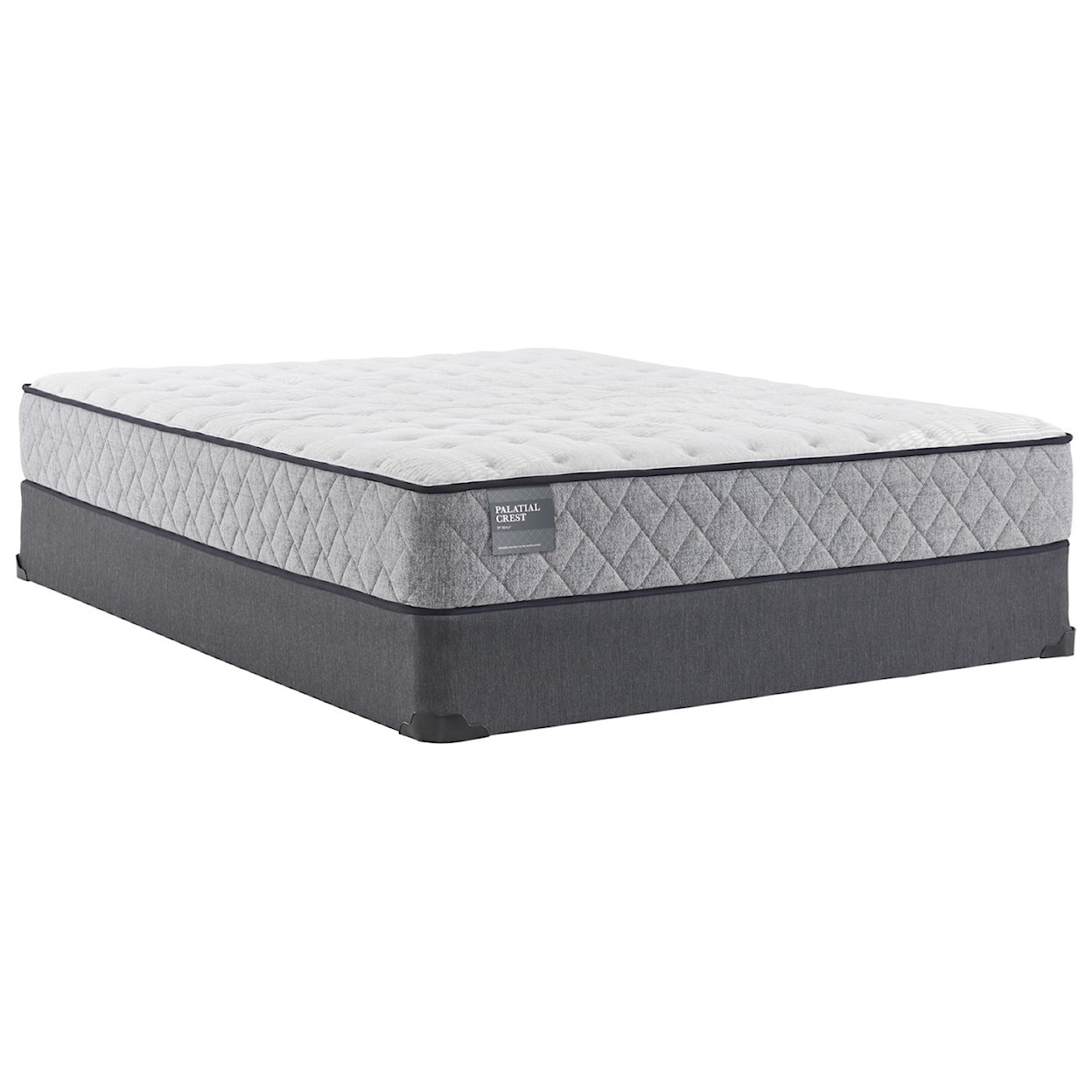 Sealy Knight Hood CF TT B2 Full 10 1/2" Cushion Firm Mattress Set