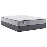 Cal King 10 1/2" Cushion Firm Tight Top Mattress and 9" High Profile Foundation